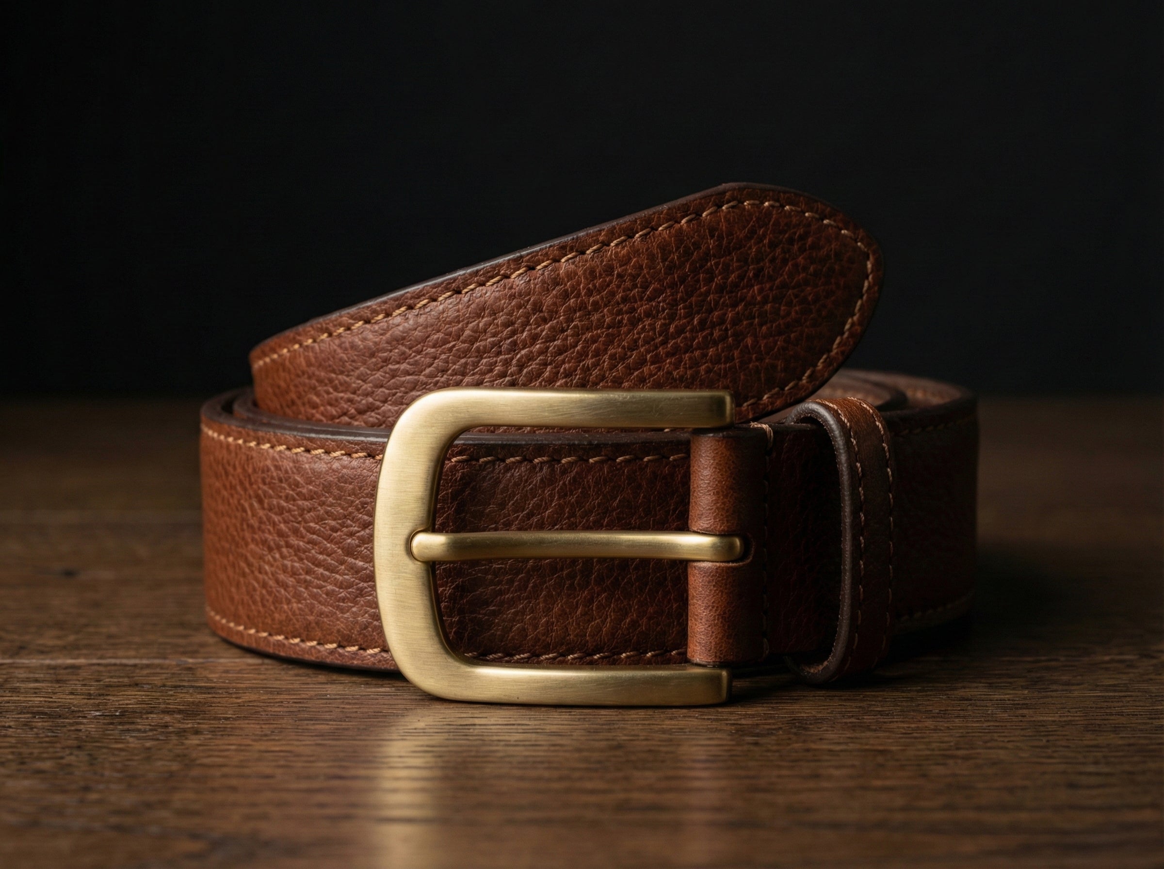 Toroland™ Men’s Premium Genuine Leather Belt – Adjustable Buckle Casual Classic Style - AMANISHE STUDIO